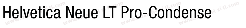 Helvetica Neue LT Pro-CondensedBold字体转换